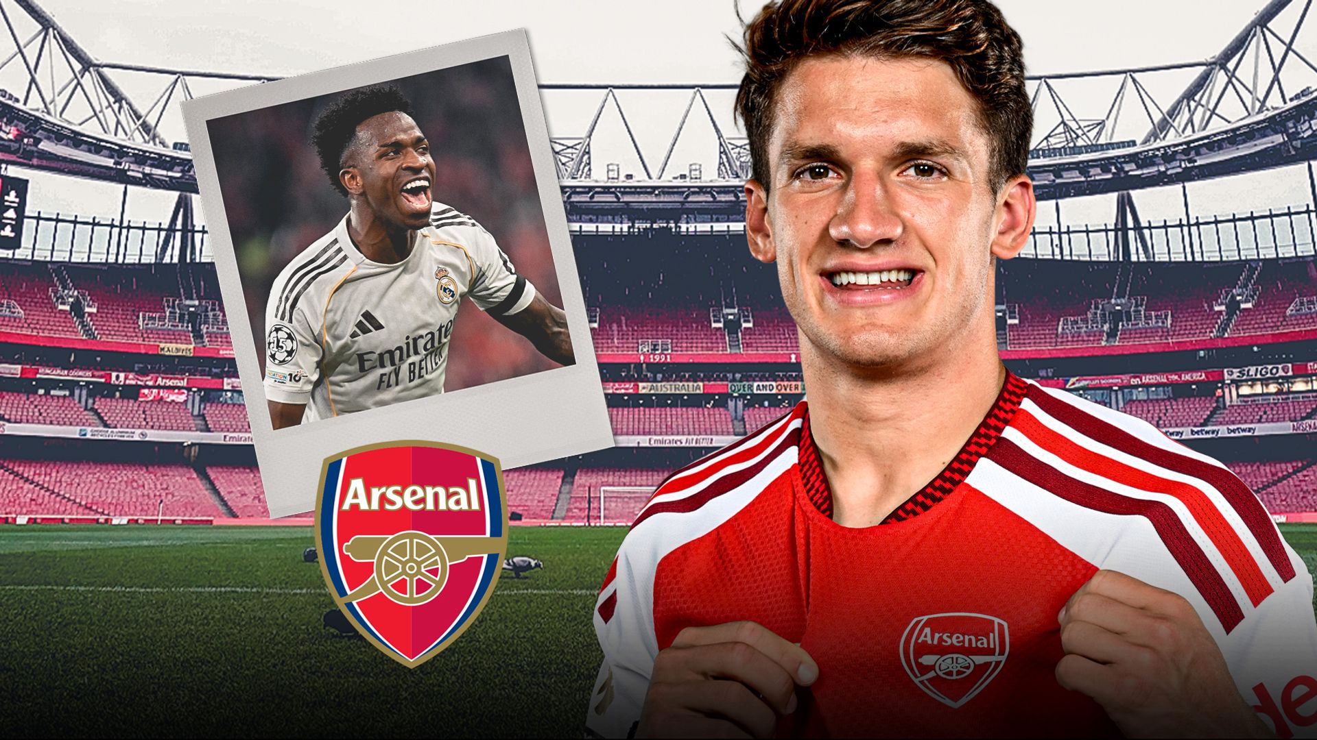 Tzolis, Vinicius Jr söylentilerinden etkilenmedi: Arsenal adapte oluyor