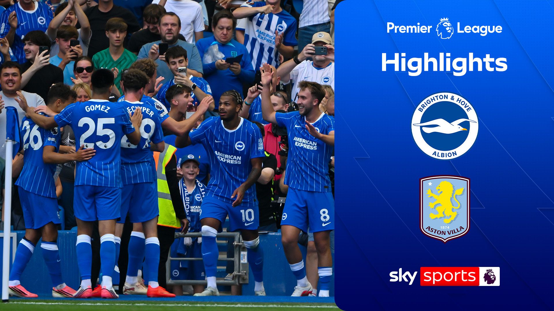 Brighton İlk Yarı Şovuyla Aston Villa'yı Amex'te Dağıttı