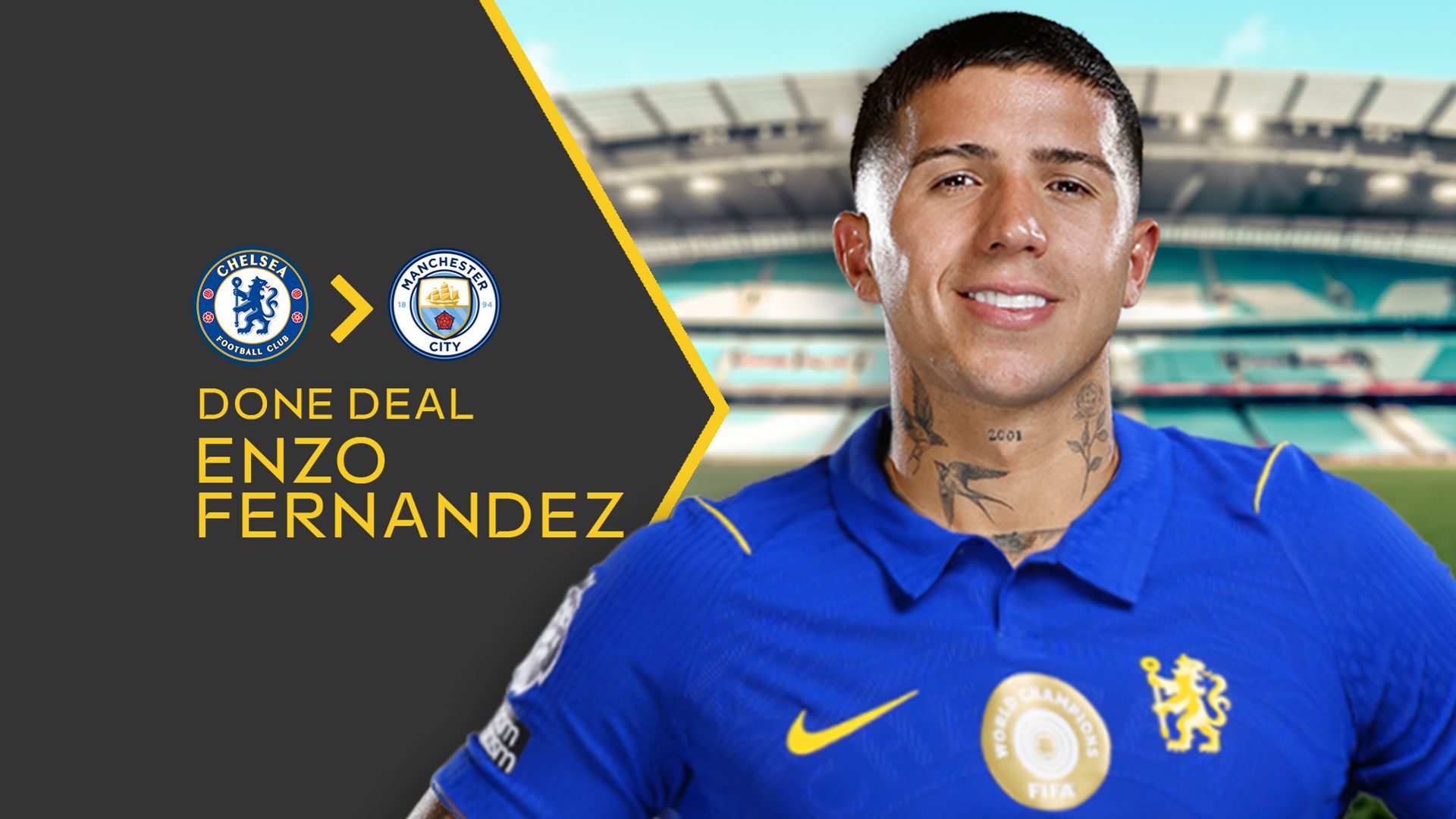 Manchester City, Enzo Fernandez'i 125 Milyon Sterline Transfer Etti