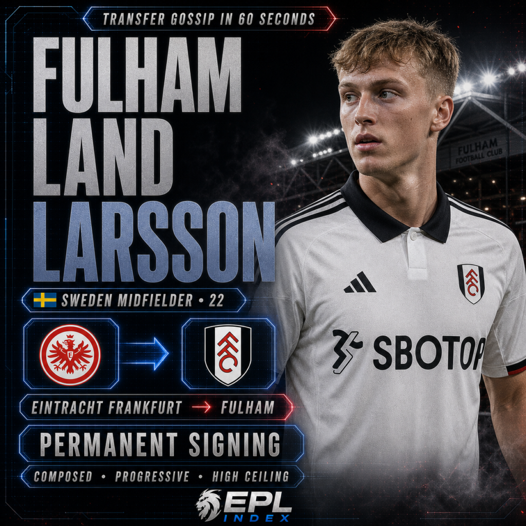 Fulham'ın 25 Milyon Euro'luk Larsson Anlaşması Tamamlanıyor