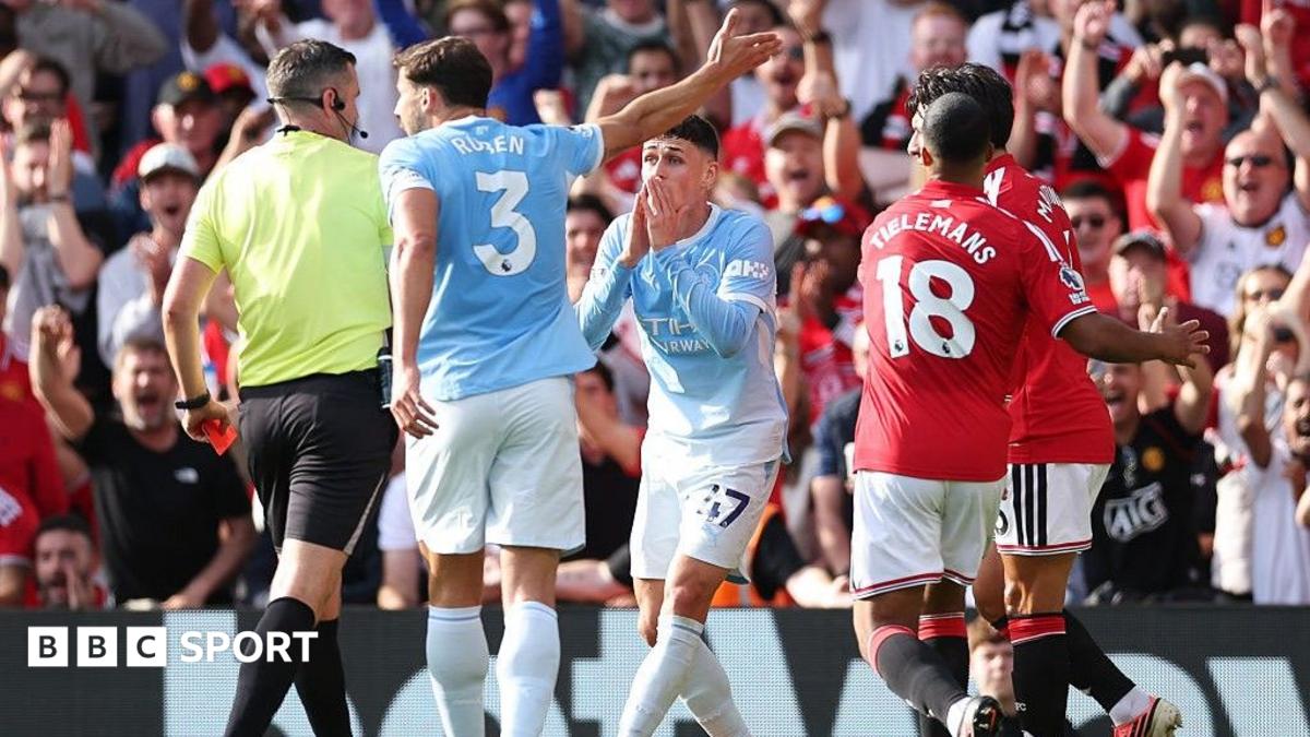 Man Utd 0-1 Man City: Haaland golü, Foden kırmızı kart | Oyuncu puanları