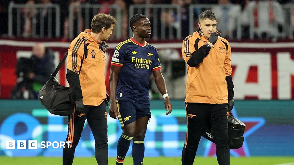 Saka sakatlığı 'hiç iyi görünmüyor': Arsenal Bayern ile 2-2 berabere